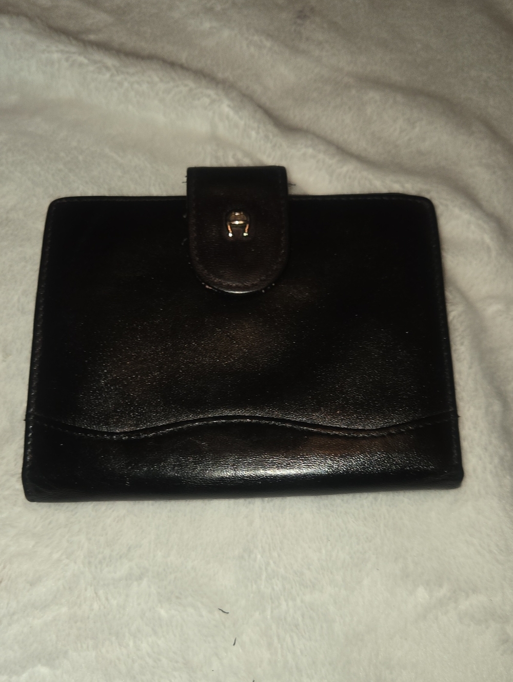 Etienne Aigner Bi-Fold Black Wallet
